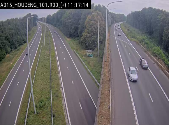 Webcam autoroute Belgique - Houdeng-Goegnies - Jonction E19/E42 direction Tournai/Mons - BK 101.85