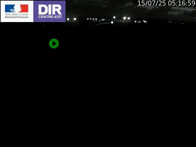 Webcam sur le contournement de Valence, sur la Nationale 7, caméra orientée vers Lyon