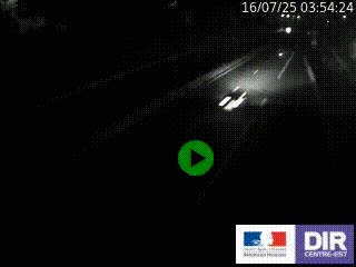 Caméra autoroutière sur l'A47 à hauteur de Givors, a proximité de Lyon. La webcam est orientée vers Lyon