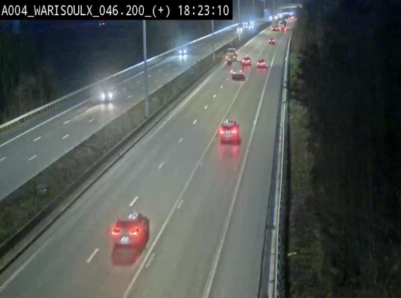 Webcam autoroute Belgique - Warissoulx - E411 - BK 46.2