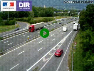 Caméra routière à hauteur de la sortie 15 Chambéry-centre au PK 4,103 en direction d'Albertville