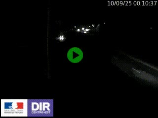 Caméra autoroute sur A6 - Valvert, près de Lyon, en direction de Paris, à hauteur de la sortie 36 Porte du Valvert