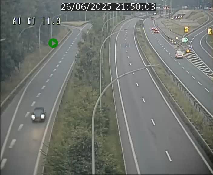 Traffic live webcam Luxembourg Senningerberg - A1 direction Allemagne - BK 11.3