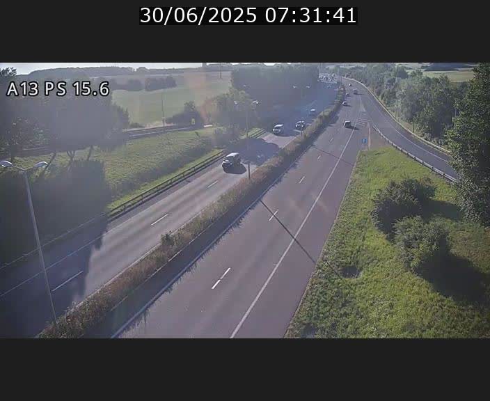 Traffic live webcam Luxembourg Kayl - A13 direction Dudelange - BK 15.6