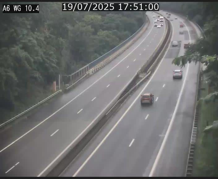 Traffic live webcam Luxembourg Mamer - A6 - BK 10.4 - direction Luxembourg/France/Allemagne
