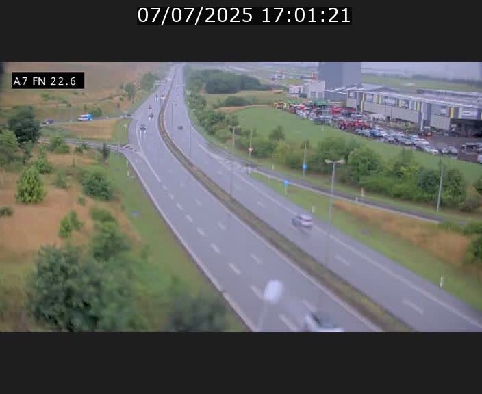 Caméra trafic Luxembourg - A7, Colmar-berg direction Mersch