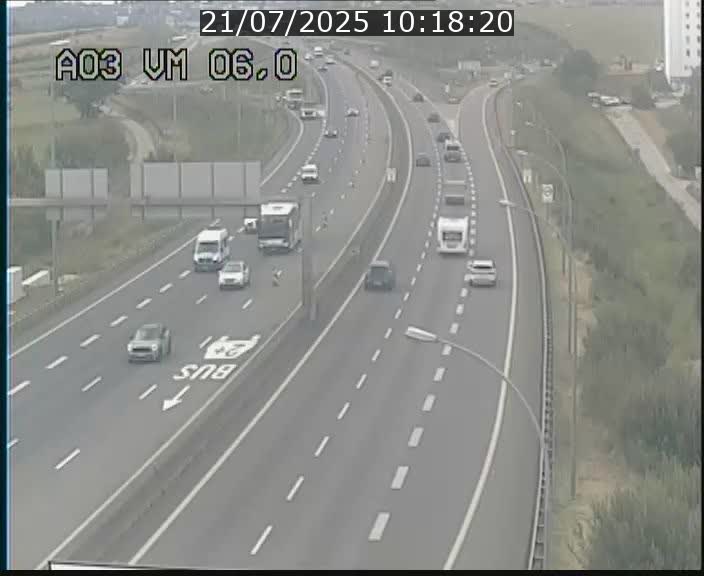 Traffic live webcam Luxembourg Aire de Berchem - A3 - BK 6 - direction France