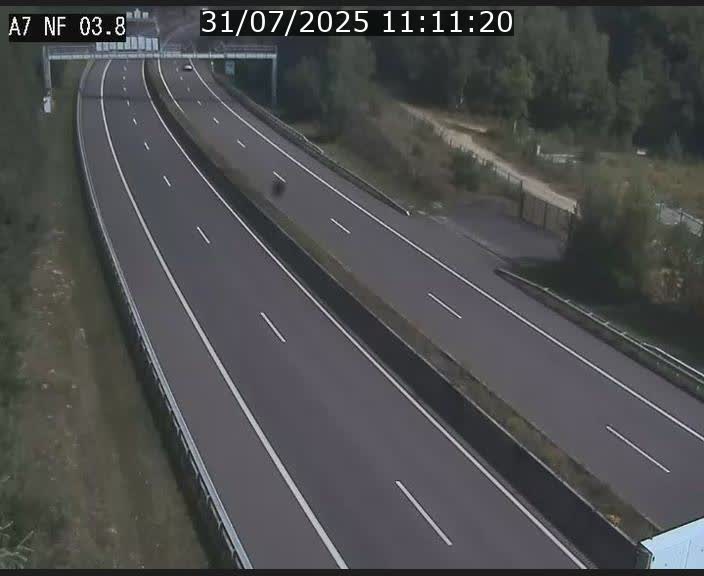 Webcam autoroute A7 au Luxembourg à la sortie du Tunnel Stafelter vers le Nord