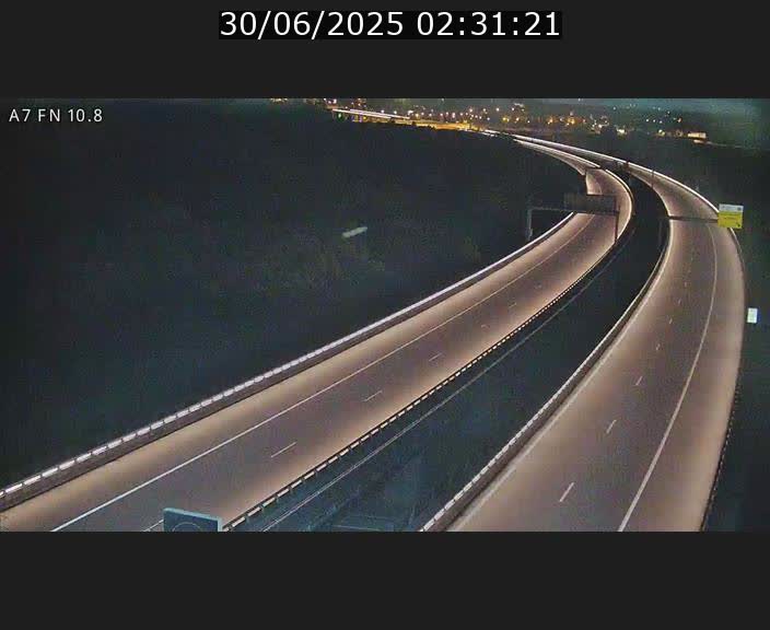 Caméra trafic Luxembourg - A7, Tunnel Gousselerbierg, sortie sud, direction rond-point Lorentzweiler (BK 10.8)