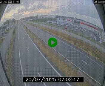 Webcam sur la N165 à hauteur de Caudan, dans le Morbihan.