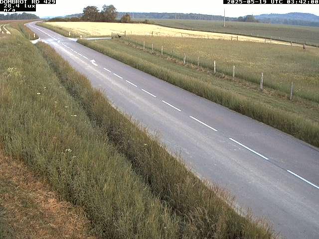 Webcam à Dombrot-le-Sec dans le département des Vosges sur la D429 à 407 mètres d'altitude