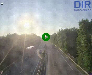 Webcam sur le périphérique de Caen (N814) à l'est de la ville, à Mondeville hauteur de la sortie 2, Presqu'île-Rives de l'Orne, au bout de l'autoroute A13