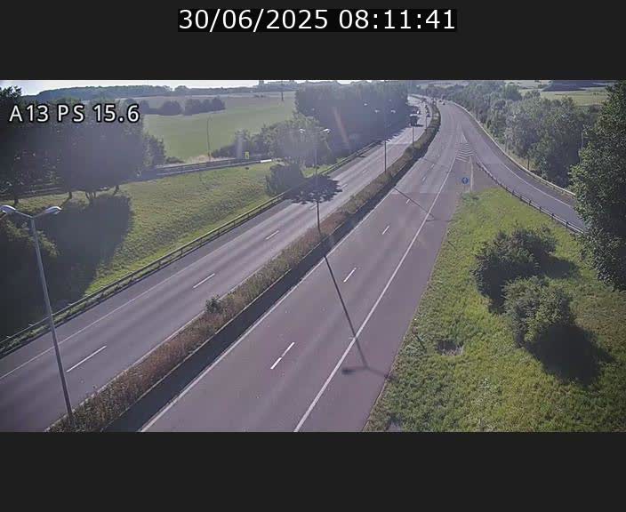 Traffic live webcam Luxembourg Kayl - A13 direction Dudelange - BK 15.6