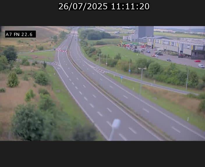 Caméra trafic Luxembourg - A7, Colmar-berg direction Mersch