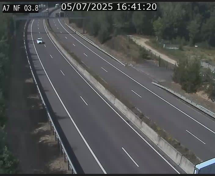 Webcam autoroute A7 au Luxembourg à la sortie du Tunnel Stafelter vers le Nord
