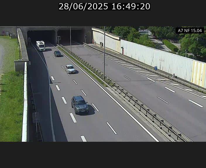 Caméra trafic Luxembourg - A7, Tunnel Mersch, entrée sud, direction Ettelbruck
