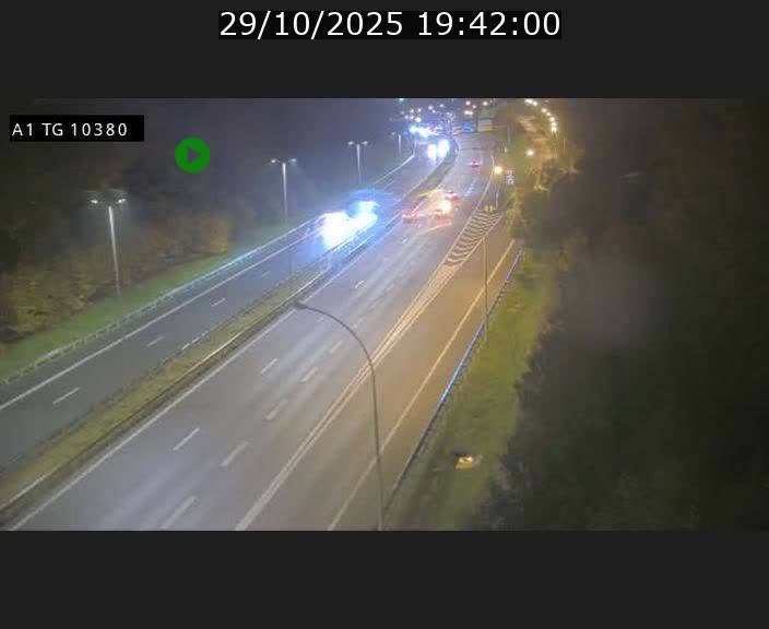 Traffic live webcam Luxembourg Senningerberg - A1 direction Luxembourg Kirchberg - BK 10.3