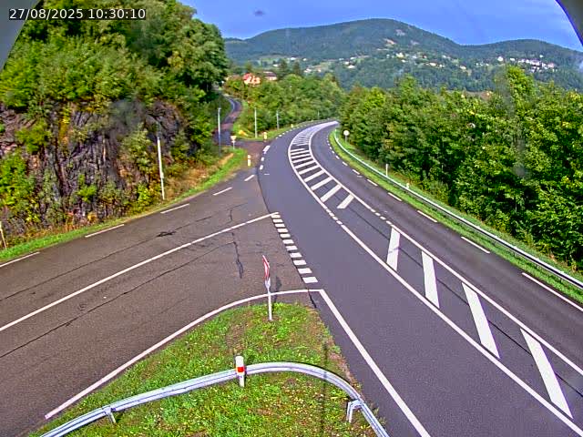 Caméra autoroute France - N66, col du Bussang direction Remiremont