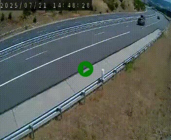 Caméra autoroutière France - A75, Engayresque, entre Millau et Séverac-le-Chateau, en direction de Montpellier