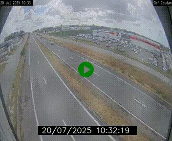 Webcam sur la N165 à hauteur de Caudan, dans le Morbihan.