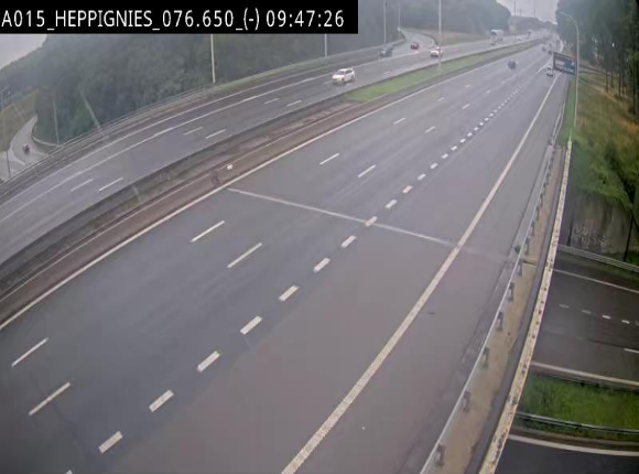 Webcam autoroute Belgique - Heppignies - E42 direction Namur - BK 76.4