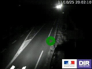 Webcam routière sur la RN7 à hauteur de Toulon-sur-Allier, entre Moulins et Vichy