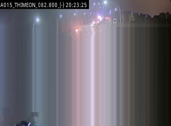 Caméra trafic Belgique - Thiméon - E42, jonction avec A54 (E420) direction La Louvière/Charleroi - BK 82.82