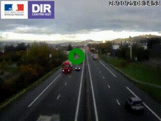 Caméra autoroute à Saint-Etienne (Les Littes) à hauteur du Ikea Saint-Etienne sur l'A72 en direction de Roanne