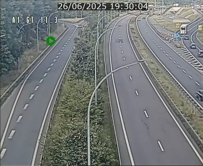 Traffic live webcam Luxembourg Senningerberg - A1 direction Allemagne - BK 11.3