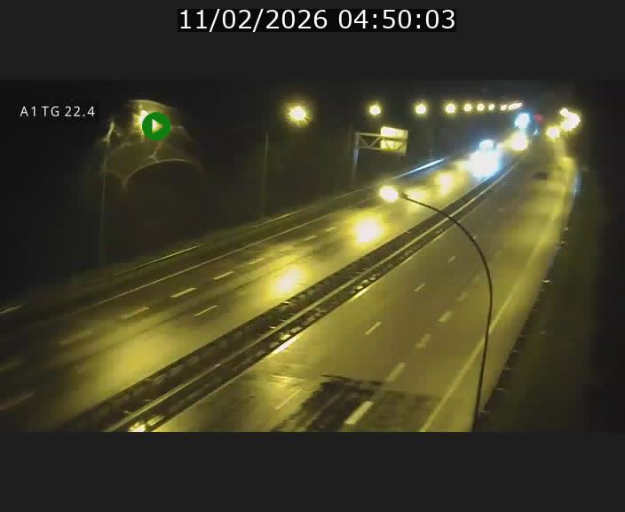 Traffic live webcam Luxembourg Flaxweiler - A1 direction Luxembourg - BK 22.4