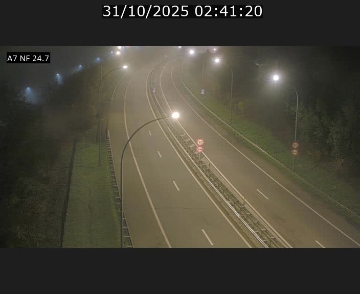 Caméra trafic Luxembourg - A7, Schieren direction Mersch