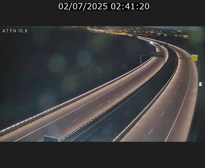 Caméra trafic Luxembourg - A7, Tunnel Gousselerbierg, sortie sud, direction rond-point Lorentzweiler (BK 10.8)
