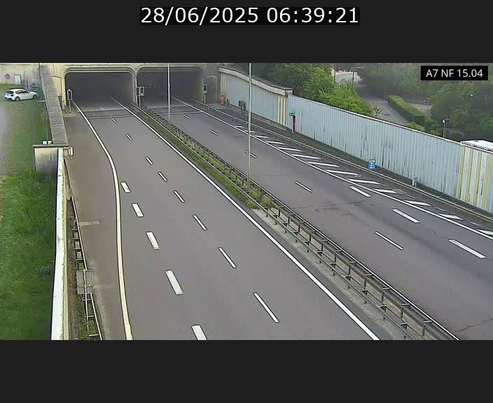Caméra trafic Luxembourg - A7, Tunnel Mersch, entrée sud, direction Ettelbruck