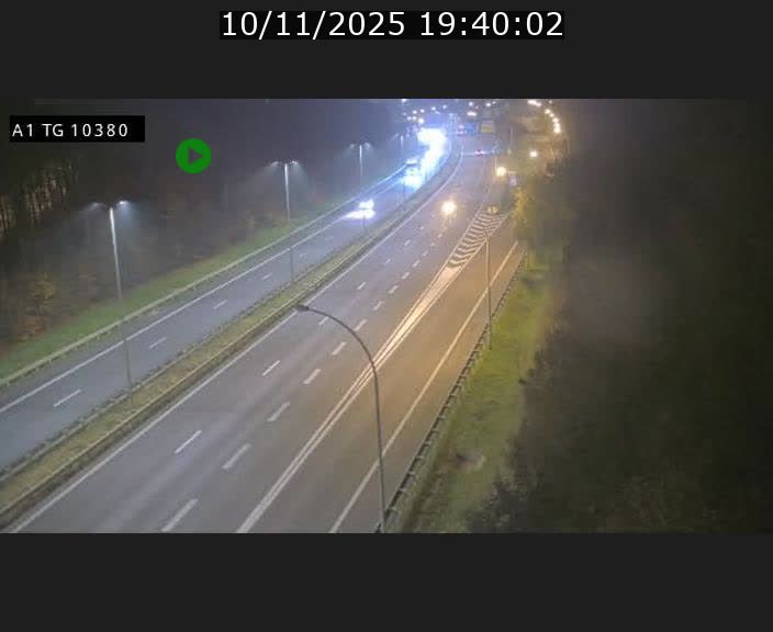 Traffic live webcam Luxembourg Senningerberg - A1 direction Luxembourg Kirchberg - BK 10.3
