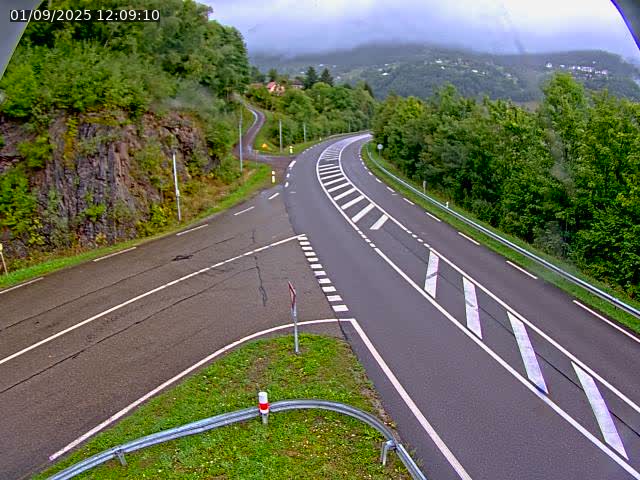 Caméra autoroute France - N66, col du Bussang direction Remiremont