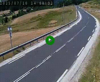 Webcam routière au niveau du col de la Chavade en Ardèche, sur la N102 à 1266 mètres d'altitude