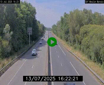 Webcam sur le périphérique de Nantes (N844) entre la Porte de Saint-Luce et la Porte d'Anjou, à l'est de la ville
