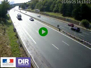 Webcam routière à Saint-Etienne-Terrenoire sur la RN88 avant la jonction entre l'A72 et le Boulevard Périphérique de Saint-Etienne