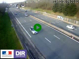 Webcam routière à Saint-Etienne-Terrenoire sur la RN88 avant la jonction entre l'A72 et le Boulevard Périphérique de Saint-Etienne