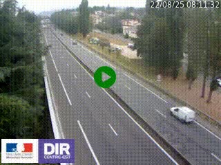 Webcam routière à Le Chambon-Feugerolles sur la RN88 entre Firminy et Saint-Etienne
