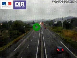 Caméra autoroute à Saint-Etienne (Les Littes) à hauteur du Ikea Saint-Etienne sur l'A72 en direction de Roanne