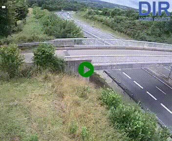 Webcam sur A84 à hauteur de Pont-Farcy, au niveau du pont autoroutier sur la Vire, au sud de Saint-Lô