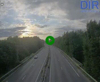 Webcam sur le périphérique de Caen (N814) à l'est de la ville, à Mondeville hauteur de la sortie 2, Presqu'île-Rives de l'Orne, au bout de l'autoroute A13