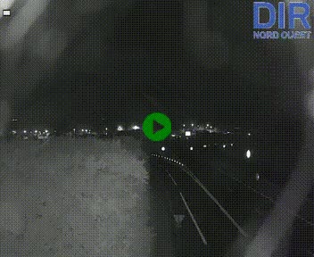 Webcam au début de l'A84 sur le périphérique Ouest de Caen (N814) à hauteur de la sortie 9, Porte de Bretagne