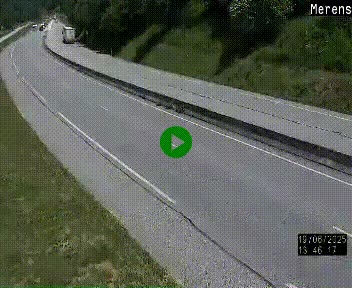 Webcam Ax-les-Thermes sur N20, en direction d'Andorre