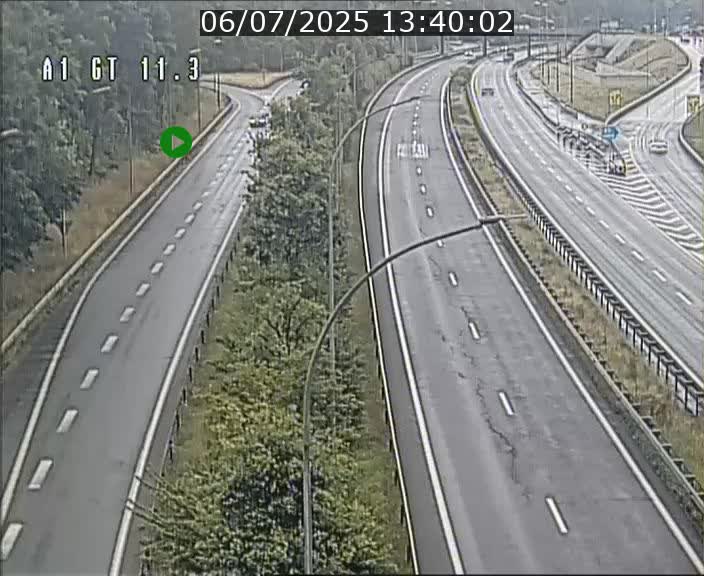 Traffic live webcam Luxembourg Senningerberg - A1 direction Allemagne - BK 11.3