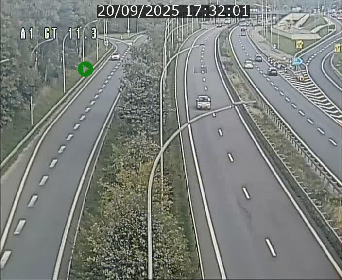Traffic live webcam Luxembourg Senningerberg - A1 direction Allemagne - BK 11.3