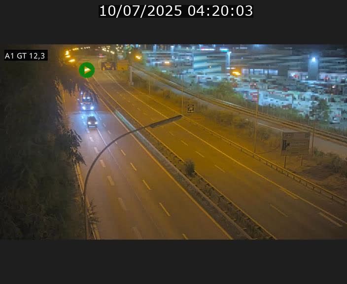Traffic live webcam Luxembourg Senningerberg - A1 direction Allemagne - BK 12.3
