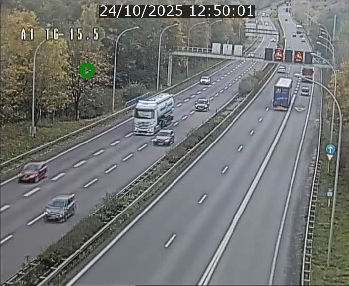Traffic live webcam Luxembourg Munsbach - A1 direction Luxembourg - BK 15.5