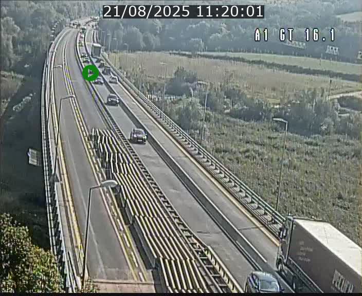 Traffic live webcam Luxembourg Niederanven - A1 direction Allemagne - BK 16.1